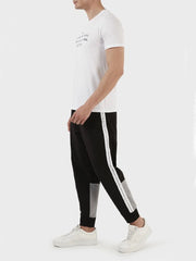 Armani Exchange Black Zinc Branded Jogging Pants