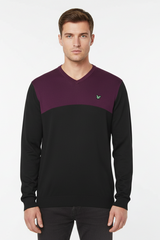 Lyle & Scott Men’s Crew Neck Colour Block Jumper