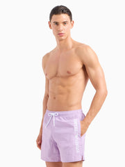 Emporio Armani Mens Wisteria Beach Crinkle Swim Short