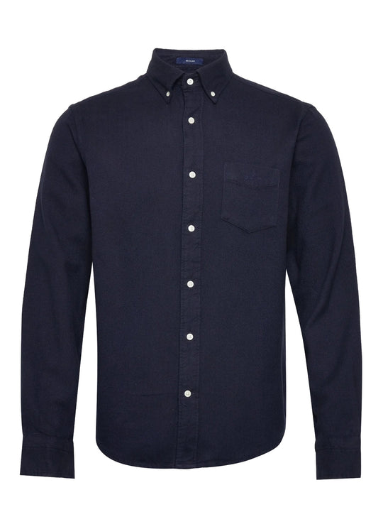 Gant Evening Blue Regular Herringbone Shirt