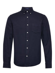 Gant Evening Blue Regular Herringbone Shirt
