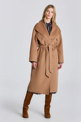 Gant Warm Khaki Handstitched Belted Coat