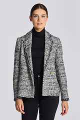 Gant Cream Tweed Blazer Jacket