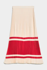 Gant Linen Stripe Pleated Skirt