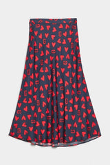 Gant Classic Blue Collegiate Heart Fluid Skirt