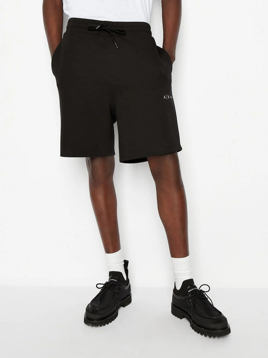 Armani Exchange Black Logo Shorts