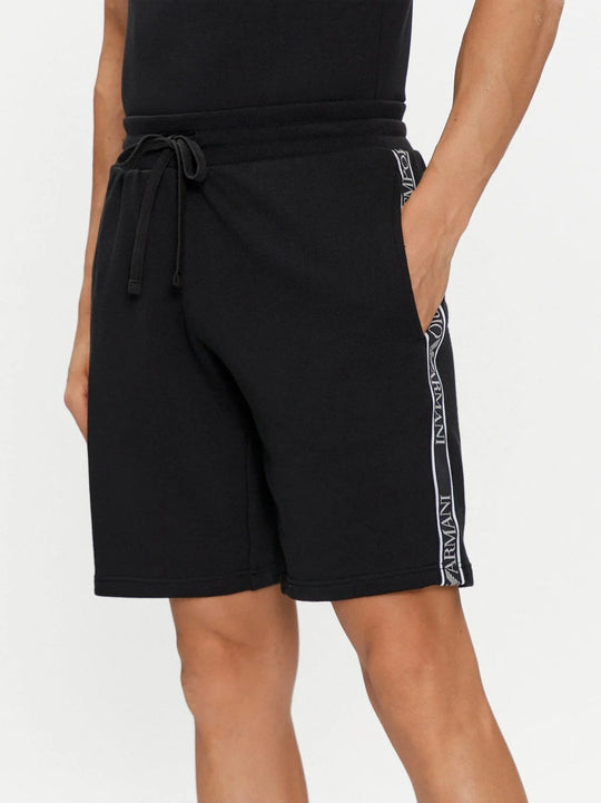 Emporio Armani Mens Black Bermuda Short
