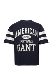 Gant Evening Blue Collegiate Short Sleeve T-Shirt