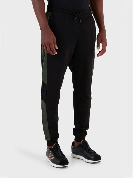 EA7 Mens Black Graphic Series Jogger