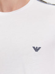 Emporio Armani Mens White Small Eagle Logo T-Shirt