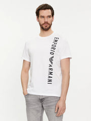 Emporio Armani Mens White LineA T-Shirt