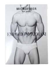 Armani Mens Black Hip Briefs