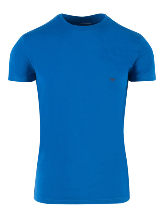 Armani Mens Blue Crew Neck T-Shirt