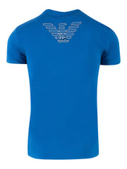 Armani Mens Blue Crew Neck T-Shirt