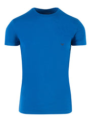 Armani Mens Blue Crew Neck T-Shirt
