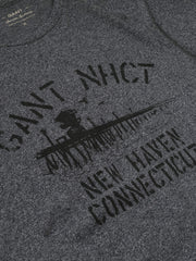 Gant Navy Long Sleeve Graphic T-Shirt