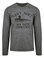 Gant Navy Long Sleeve Graphic T-Shirt