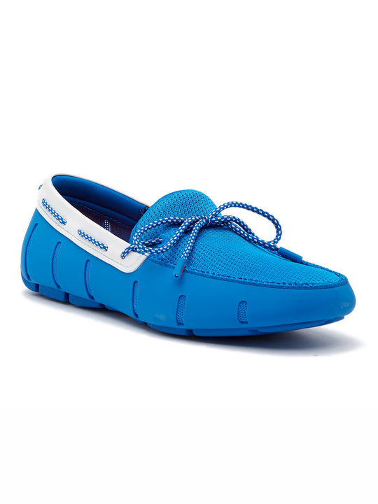 Mens Swims Blue Braided Lace Loafer