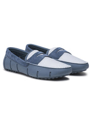 Mens Swims Slate & White Lace Lux Loafer