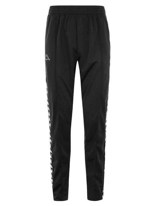 Mens Kappa Black Astoria 222 Banda Snap Pants