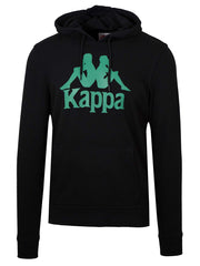 Mens Kappa Black Authentic Zimim Hooded Sweatshirt