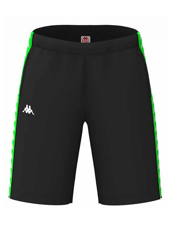 Mens Kappa Black & Green Banda Shorts