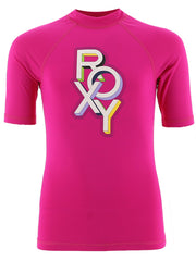Roxy Girls Pink Surft T-Shirt - F182GS