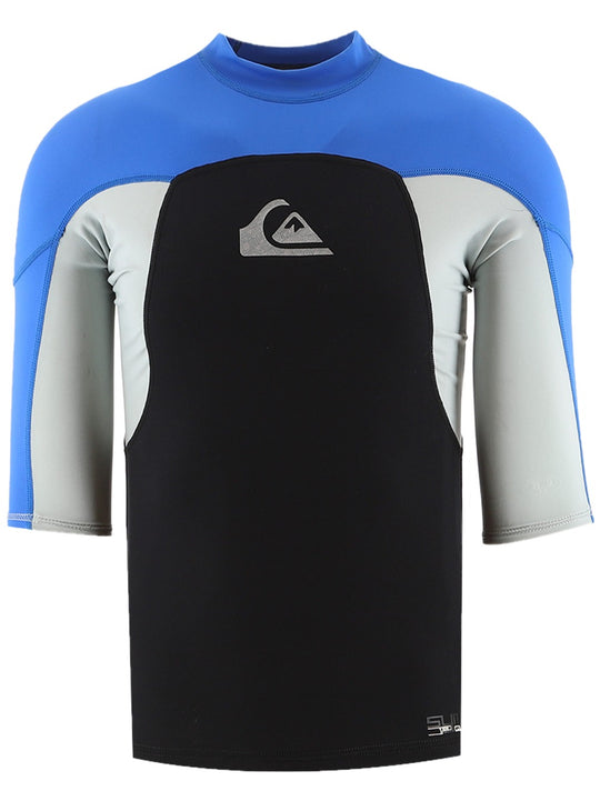 Quiksilver Mens Black & Blue Wetsuit Top