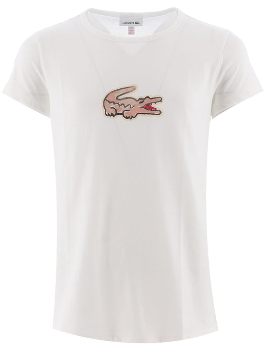 Lacoste Girls White Croc T-Shirt