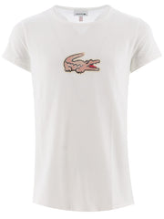 Lacoste White Croc T-Shirt 