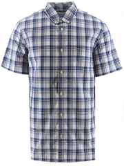 Lacoste Blue Check Short Sleeve Shirt