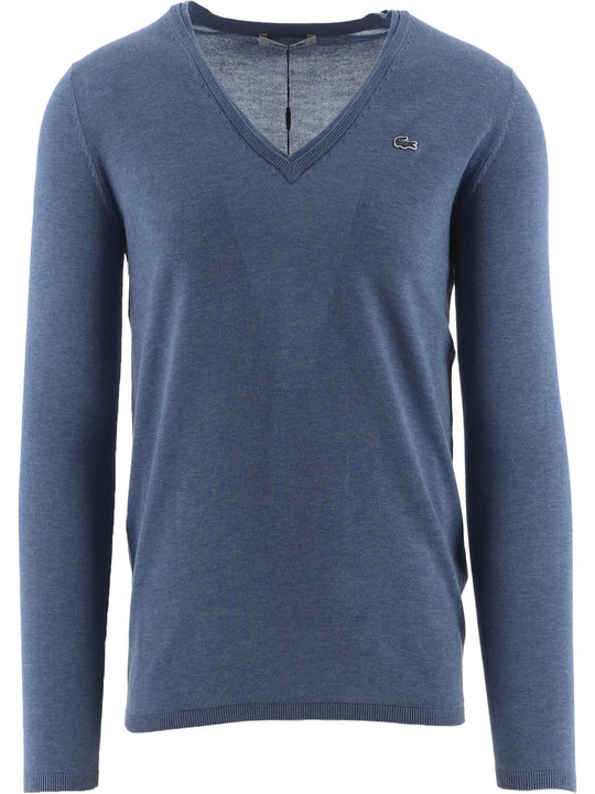 Lacoste Blue V-Neck Sweatshirt