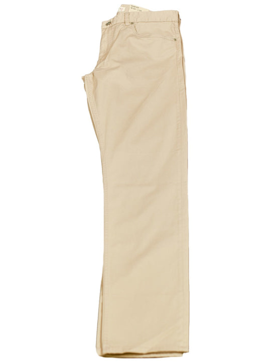Lacoste Slim Fit Beige Cotton Trousers