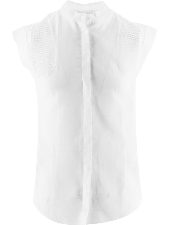 Lacoste White Mesh Shirt