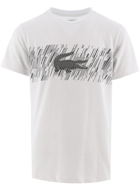 Lacoste Boys White Crew Neck T-Shirt