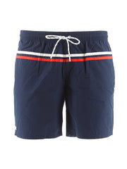 Lacoste Navy White Red Swim Shorts