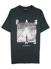 Armani Mens Black Paris T-Shirt