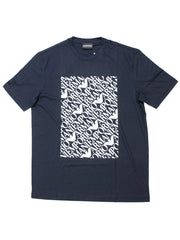 Armani Mens Navy Logo T-Shirt