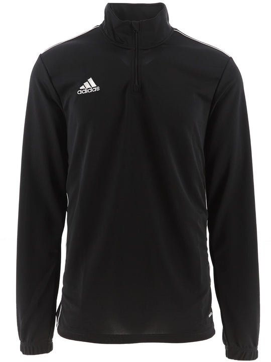 Adidas Men's Black White Quarter Zip Training Top
