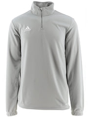 Adidas Grey White Quarter Zip Training Top