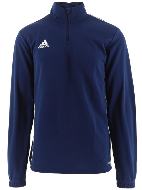 Adidas Men's Blue White Quarter Zip Training Top