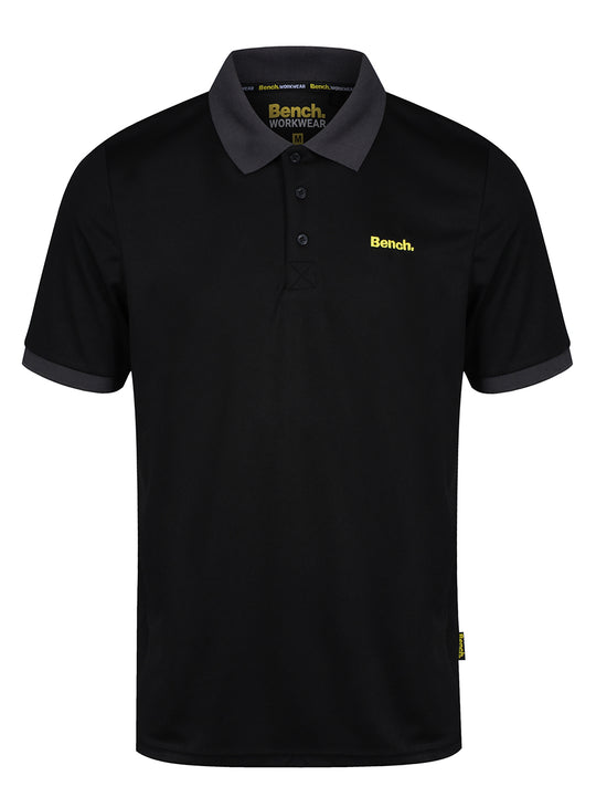 Bench Workwear Black Georgia Polo Shirt
