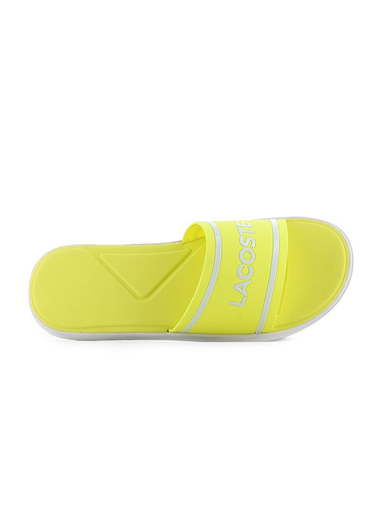 Lacoste Fluorescent Yellow White 118 L30 Slide