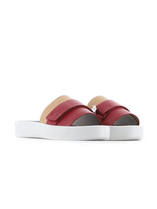 Lacoste Natural Red Pirle 118 Slide