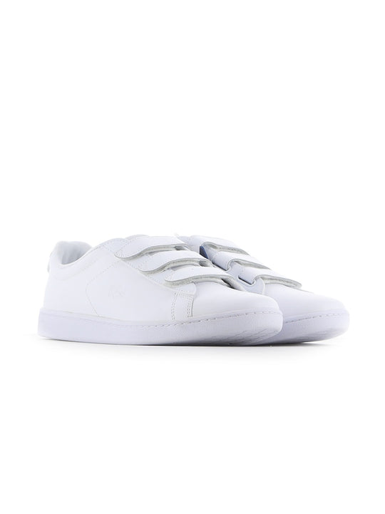 Lacoste White Carnaby Evo Strap Shoe