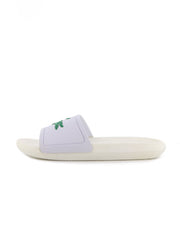 Lacoste White Green Flip Flops