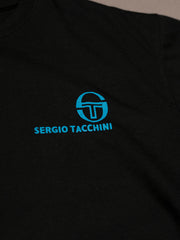 Sergio Tacchini Mens Black & Blue T-Shirt
