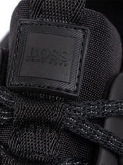 Hugo Boss Mens Black Parkour Runner Trainer