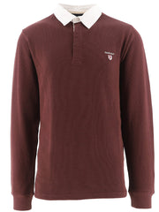 Farah Decadent Chocolate Parkside Rugby Polo Sweater