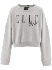 Elle Sport Grey Marl Signature Crew Neck Sweatshirt